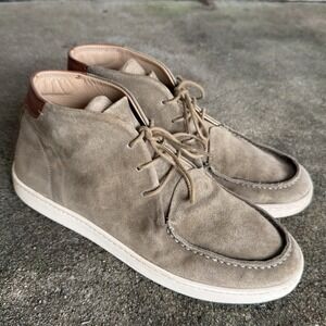 LUCA Terra Moc Chukka Sneaker Boot Men's 10 Brown Suede Leather Lactae Hevea